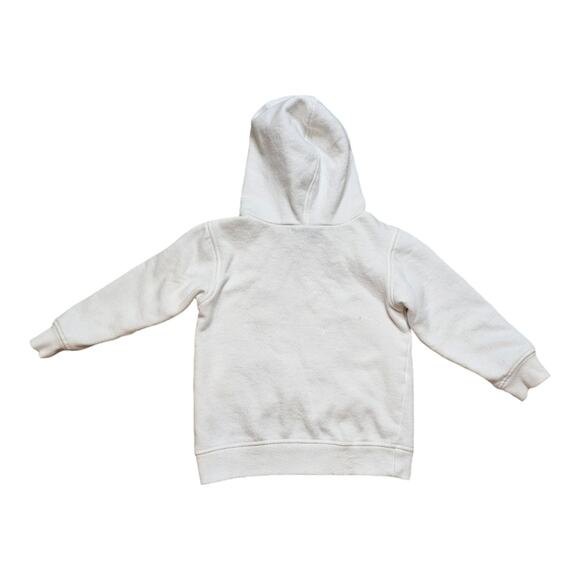 Timberland Hooded Sweatshirt White with Logo 4T FLAW - Picture 2 of 8